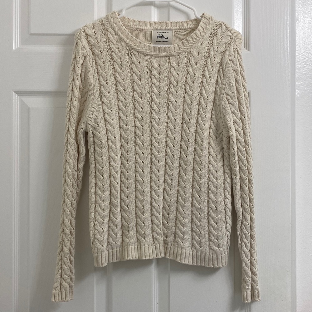 Cream Knit Sweater